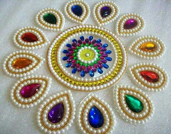 simple and easy rangoli designs with dots for home