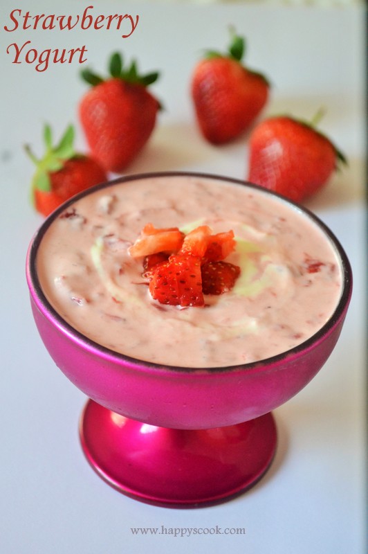Strawberry Yogurt Recipe Sweet and Creamy Strawberry Flavored Yogurt Flavored Yogurt Happy