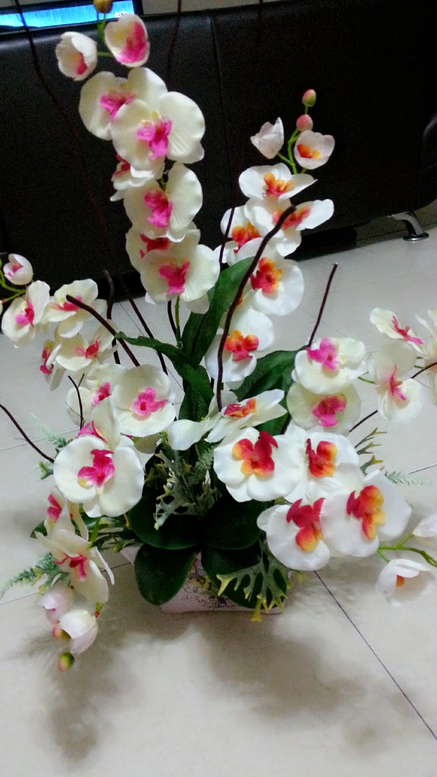 SuJer Dekorasi D I Y Gubahan Bunga  Orkid