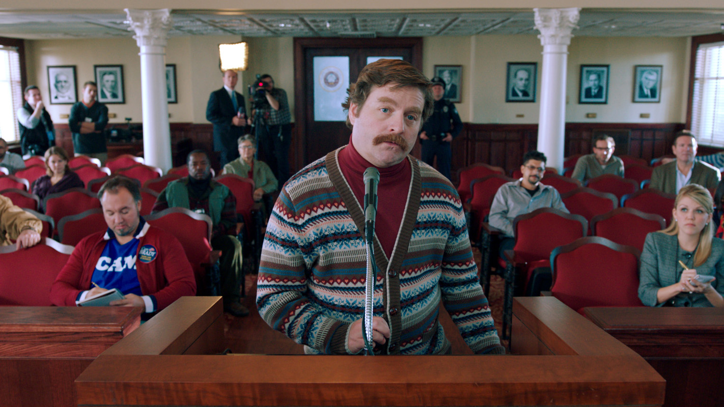 Movie Buff's Reviews ZACH GALIFIANAKIS, THE ODDBALL CANDIDATE IN “THE