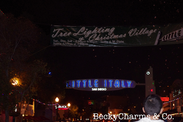 Little Italy Tree Lighting and Christmas Village photo by Mr. Google by BeckyCharms, San Diego, Little Italy, Christmas, community, local, events, beckycharms