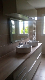 Salle de bain réalisée à Echiré 79