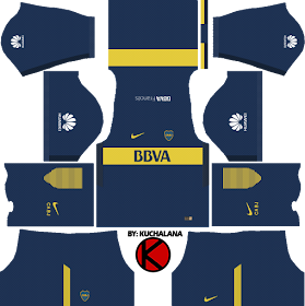 Boca Juniors Kits 2017/18 - Dream League Soccer 