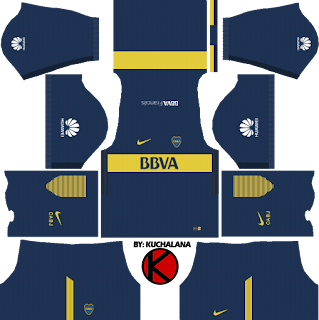 Boca Juniors Kits 2017/18 - Dream League Soccer 