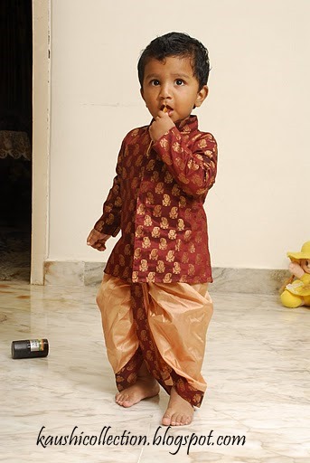 Sparkling Fashion: Dhoti kurta for boys