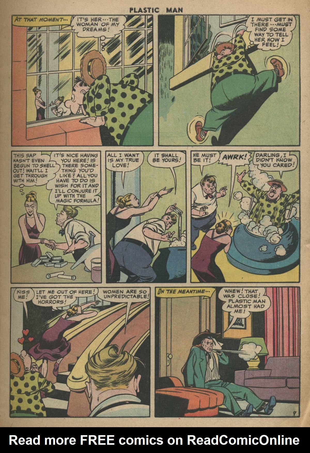 Read online Plastic Man (1943) comic -  Issue #57 - 9