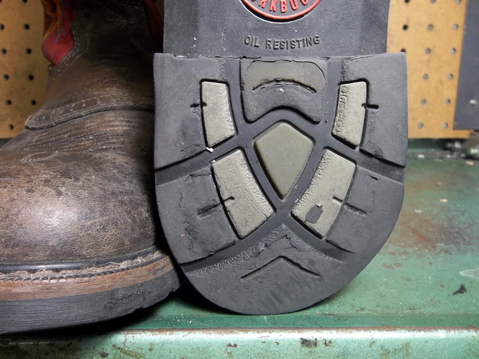 Edgewood Drive Shoe Repair Justin Boot Heels Before and After