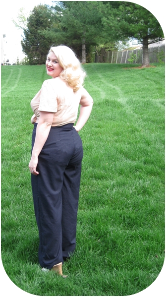 1940s plus size pants for casual vintage fashion
