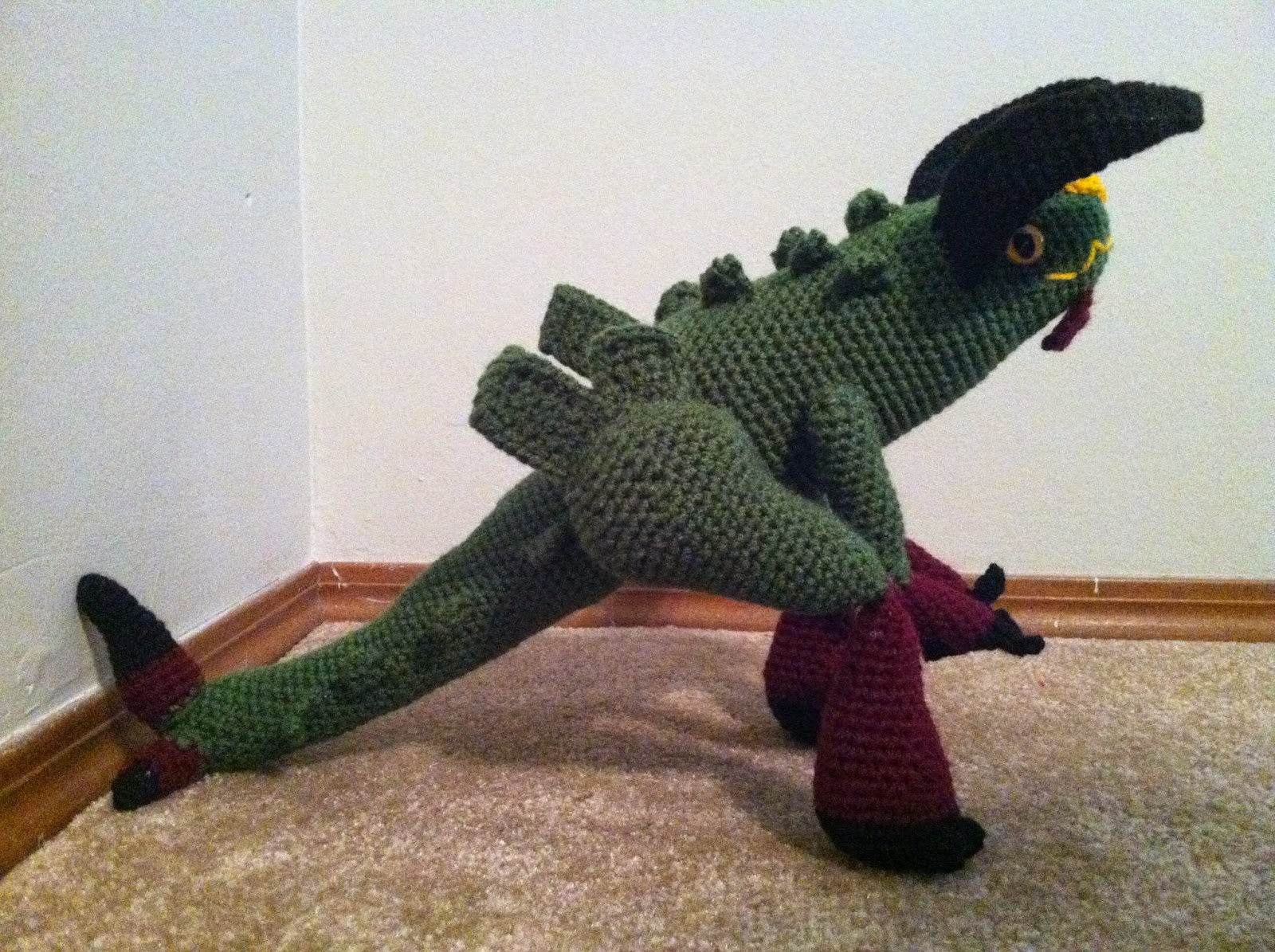 Heart in Flight Crochet Meathead Kaiju Pacific Rim Crochet Pattern