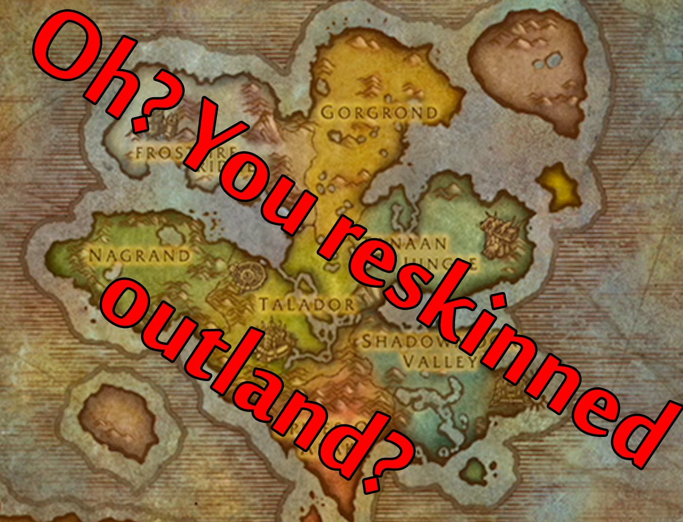 Warlords Of Draenor Map And Outland Map