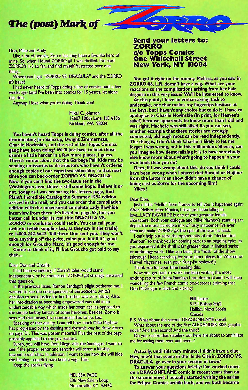 Read online Zorro (1993) comic -  Issue #8 - 26