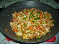 MEAT AND VEGETABLE FRIED RICE