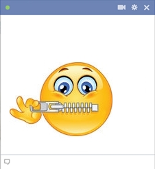 Zipping mouth shut Facebook chat code
