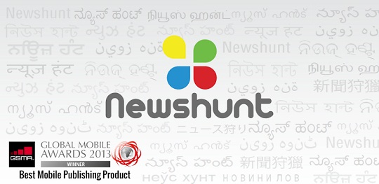 Download NewsHunt for Android, iPhone, Blackberry and Windows Phone