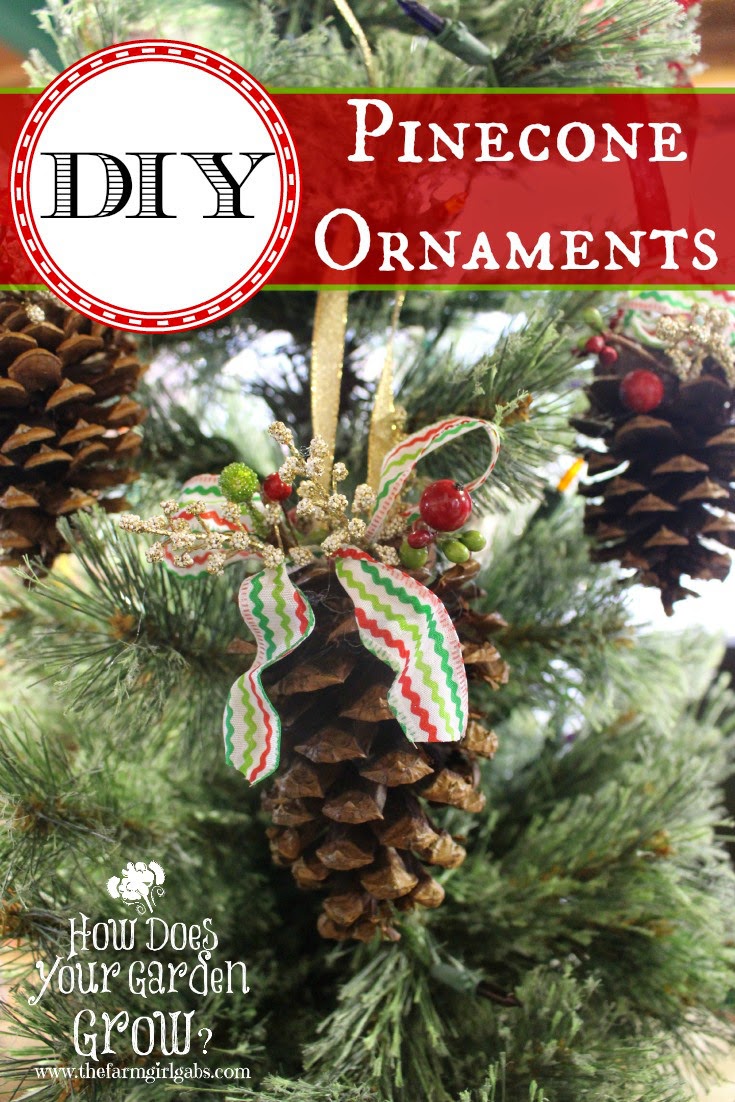 how to make pinecone-ornaments