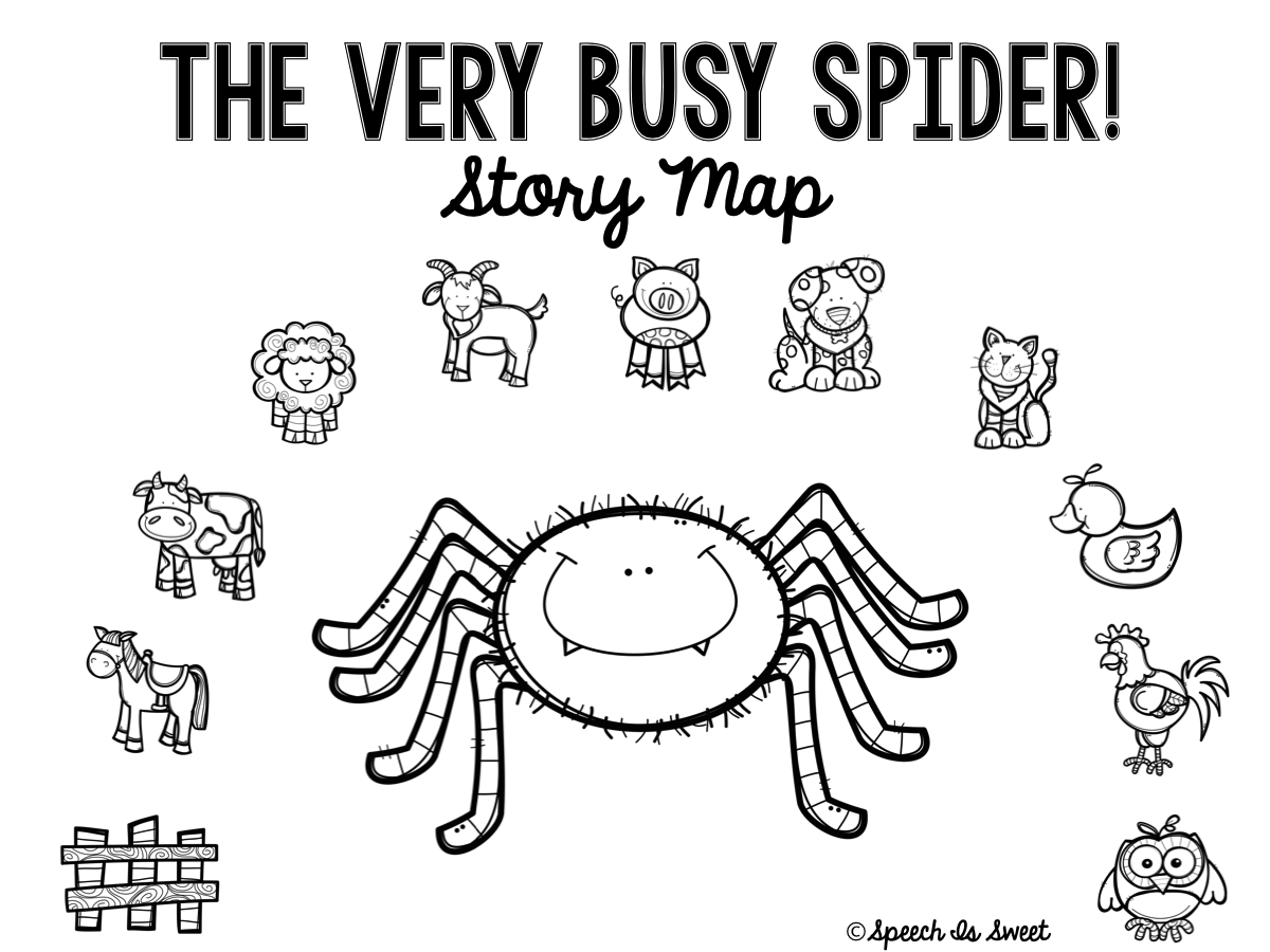 Speech Is Sweet The Very Busy Spider Plus Freebie  Speech Is Sweet The Very Busy Spider Plus Freebie