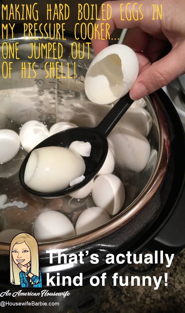 An American Housewife Making hard boiled eggs in my electric pressure cooker... (Instant Pot