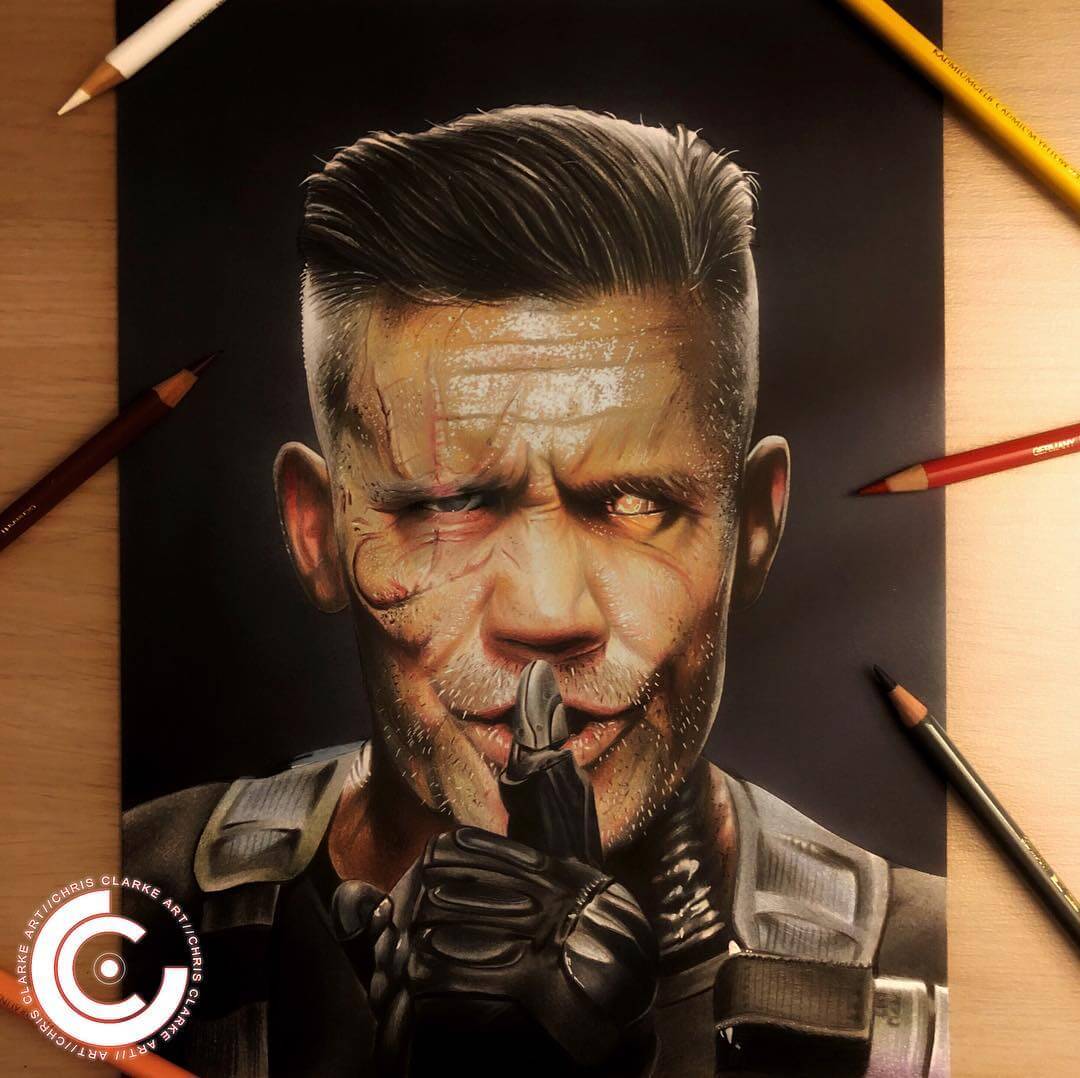 04-Cable-Deadpool-2-Chris-Clarke-Superheroes-and-Villains-Pencil-Drawings-www-designstack-co