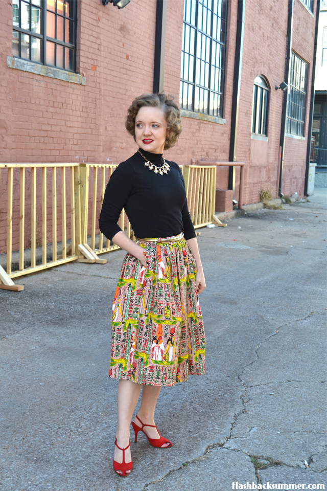 Flashback Summer: Ancient Egypt Skirt - vintage inspired outfit