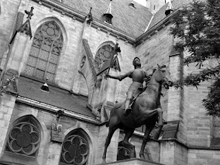 La statue de Jeanne d'Arc à Strasbourg / photo S. Mazars
