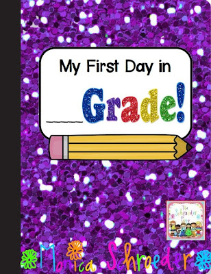 FREE PDF copy of My First Day in _____ Grade FREEBIE! from The Schroeder Page Photo of