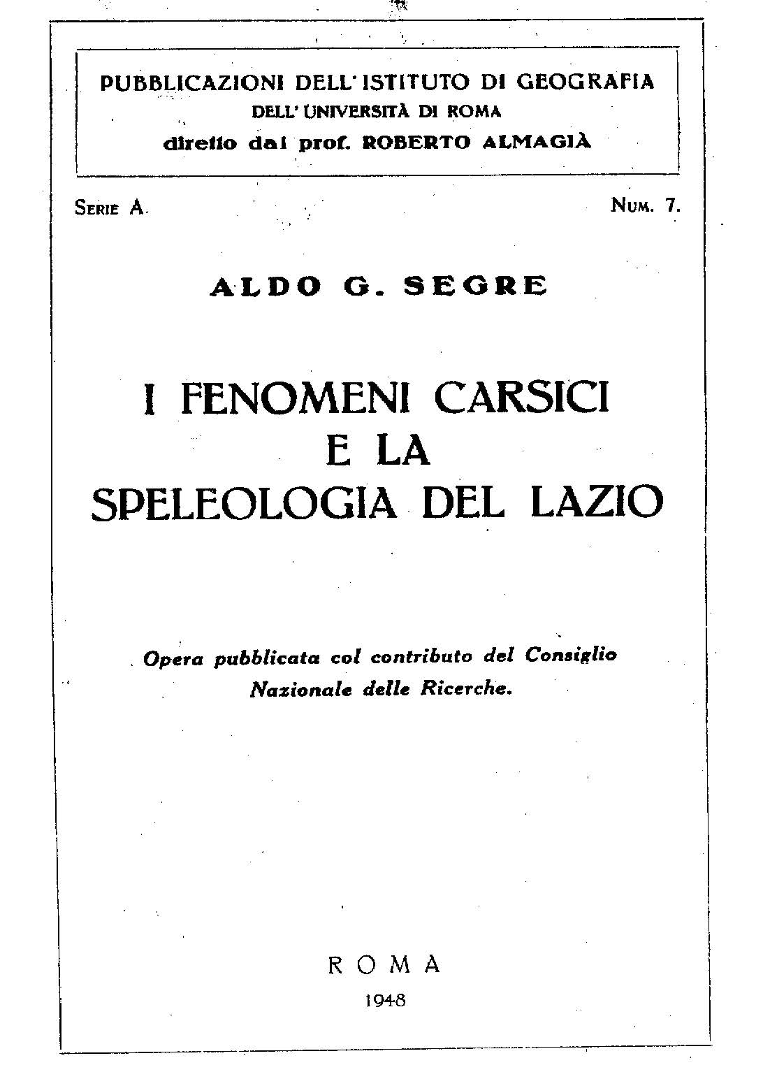 geoitaliani Aldo Segre