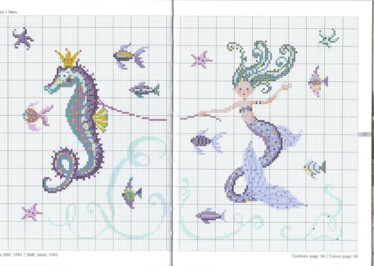 Free Mermaid Cross Stitch Patterns Cross Stitch Quest