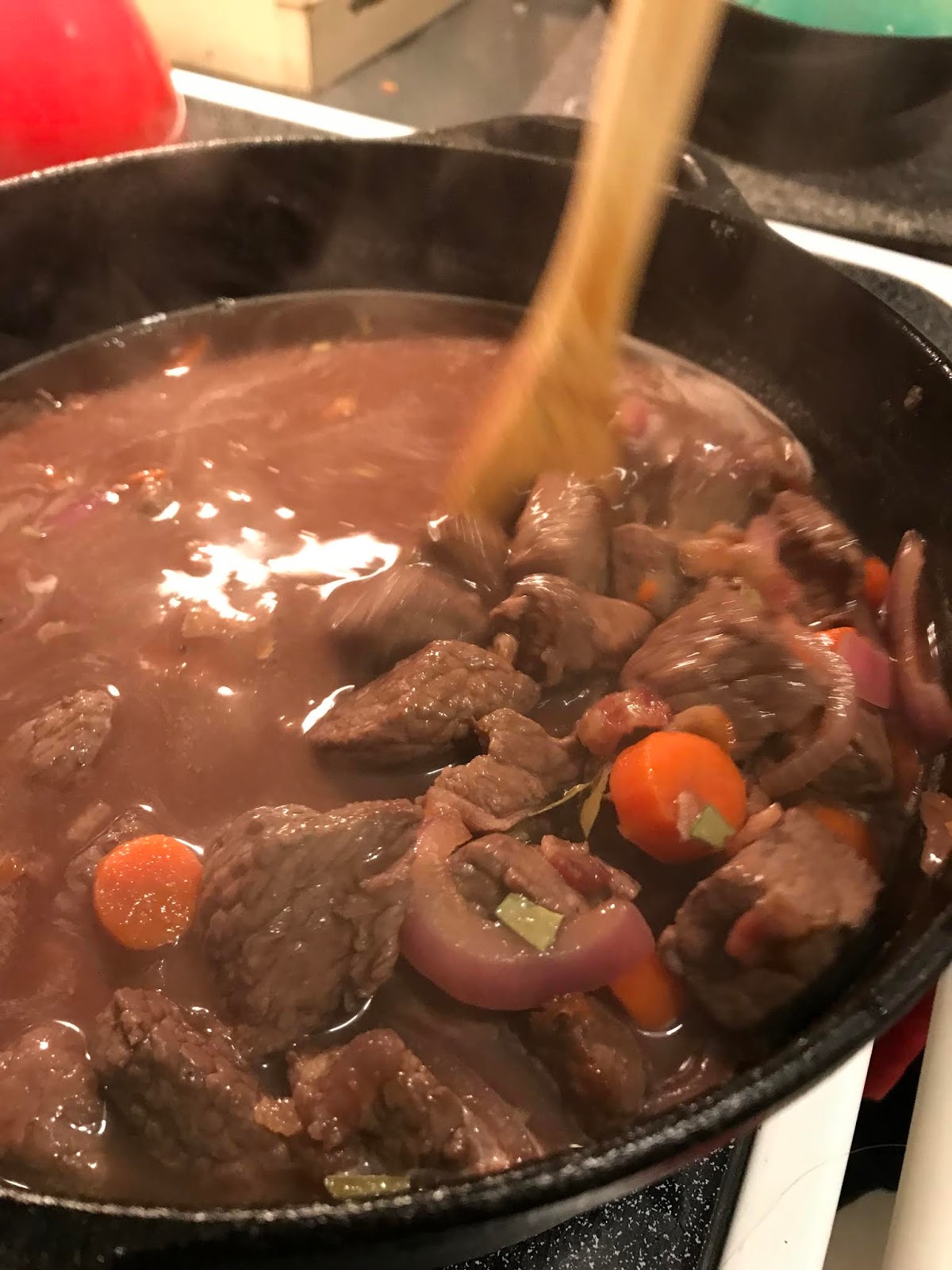 Julia Childs Beef bourguignon