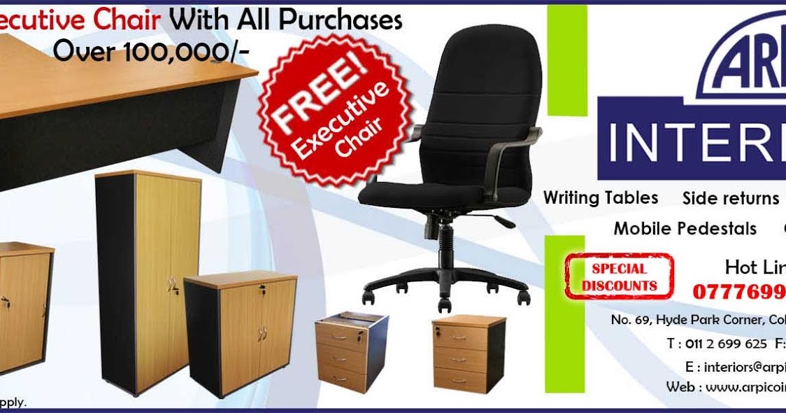 Office furniture offers from Arpico Interiors The Creative  Team