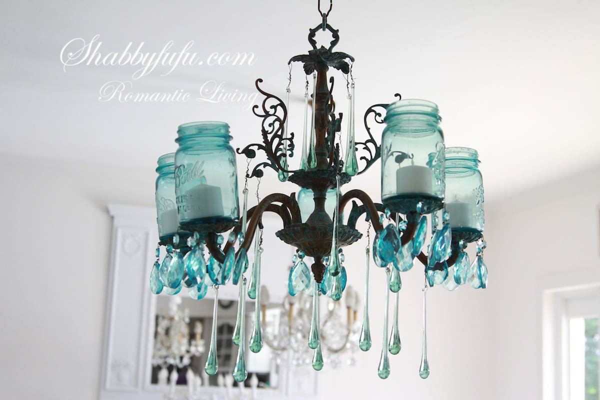 How To Make A Farmhouse Mason Jar Chandelier Shabbyfufu