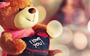 I love you Heart Shaped Pillow Holding Teddy Bear HD Desktop Wallpaper teddy bear love you heart pillow hd desktop wallpaper