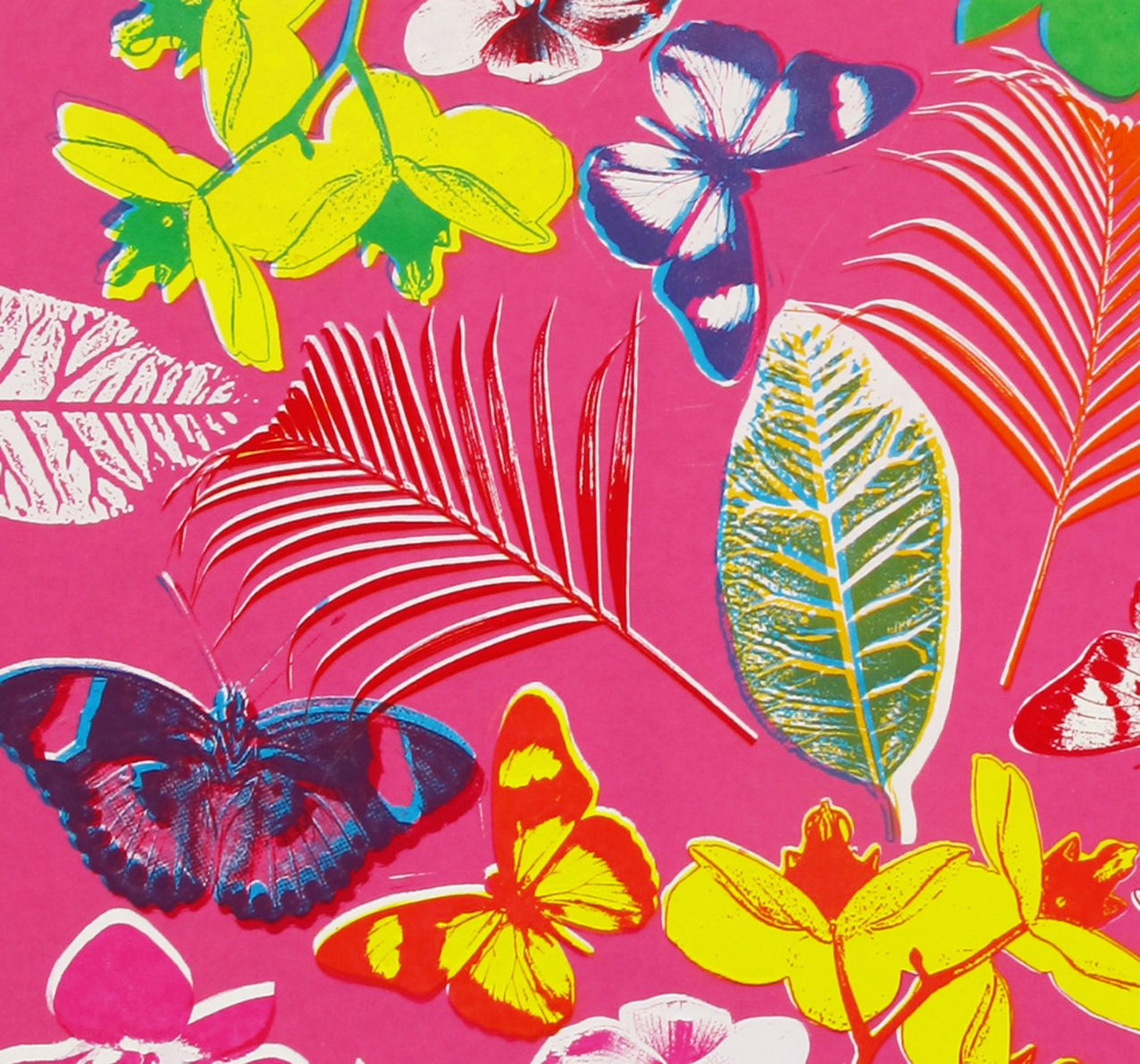 'Original Screenprint' Floral test.