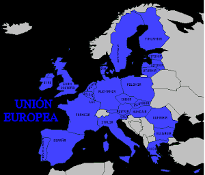 Mapa de la Unión Europea