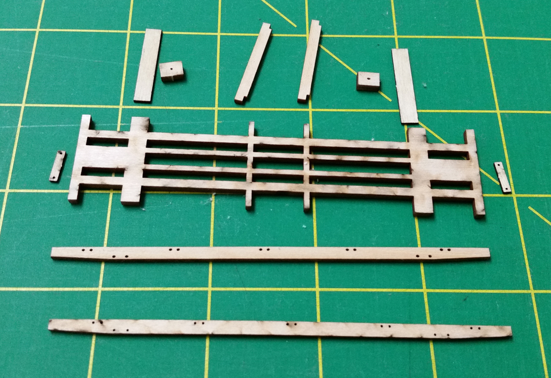 Stockton and Copperopolis Railroad KitBuilt Flat Cars