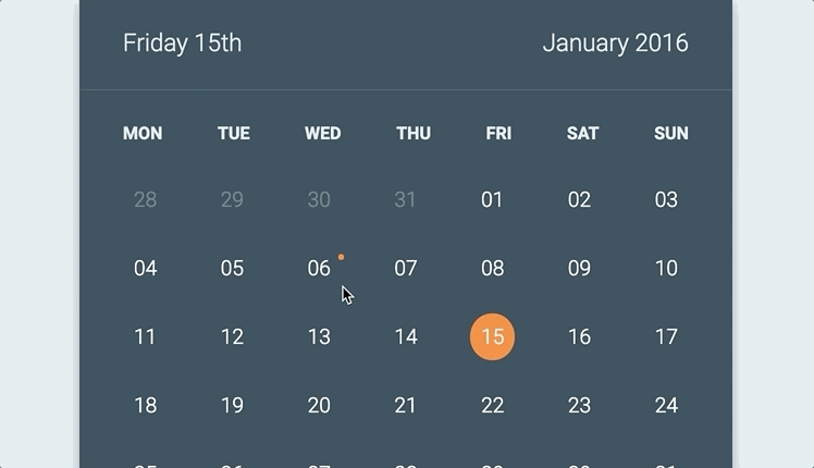 Calendar Flip Animation