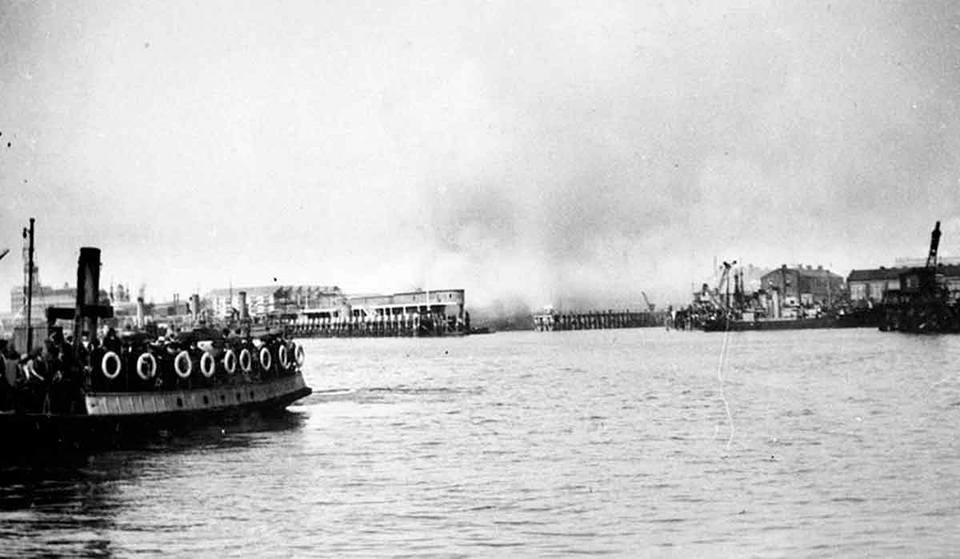 Air raid over Portsmouth Harbour