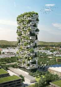 green city 綠建築設計：這棟建築物將擁有超過24,000株的綠色植物