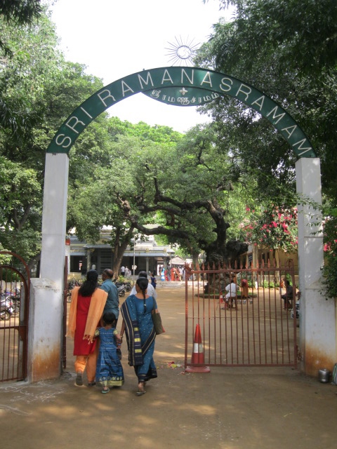 Waltzing Horses: Day One Ramana Maharshi Ashram Entrance