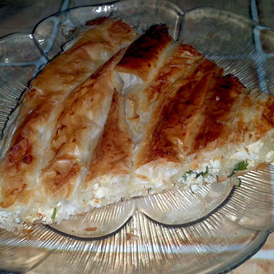 Nazlı�nın Mutfağı peynirli tepsi böreği