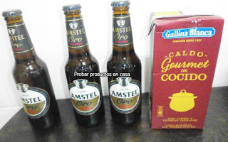 disfrutabox:amstel, gallina blanca