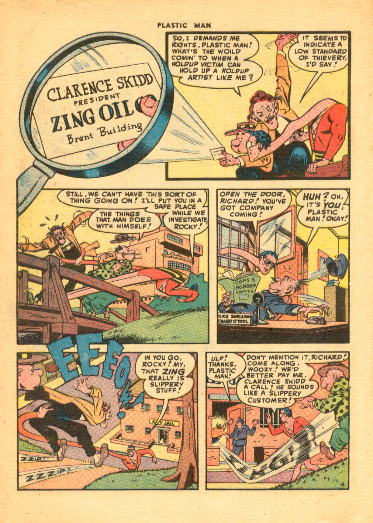 Read online Plastic Man (1943) comic -  Issue #9 - 6