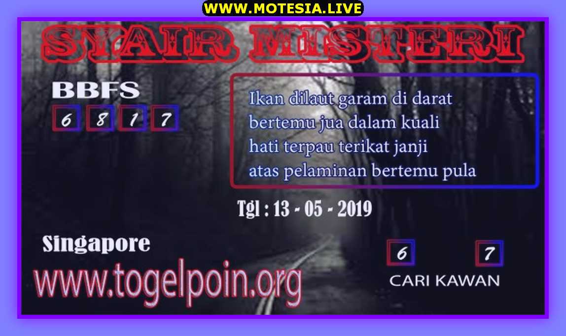Kode syair sgp atau code syair sgp senin 13 Mei 2019