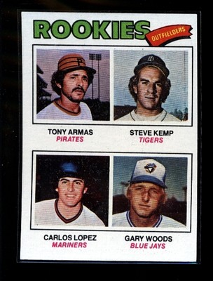 Tony Armas 1977 baseball card 1976 (note Steve Kemp, Pirates, 1985-1986)