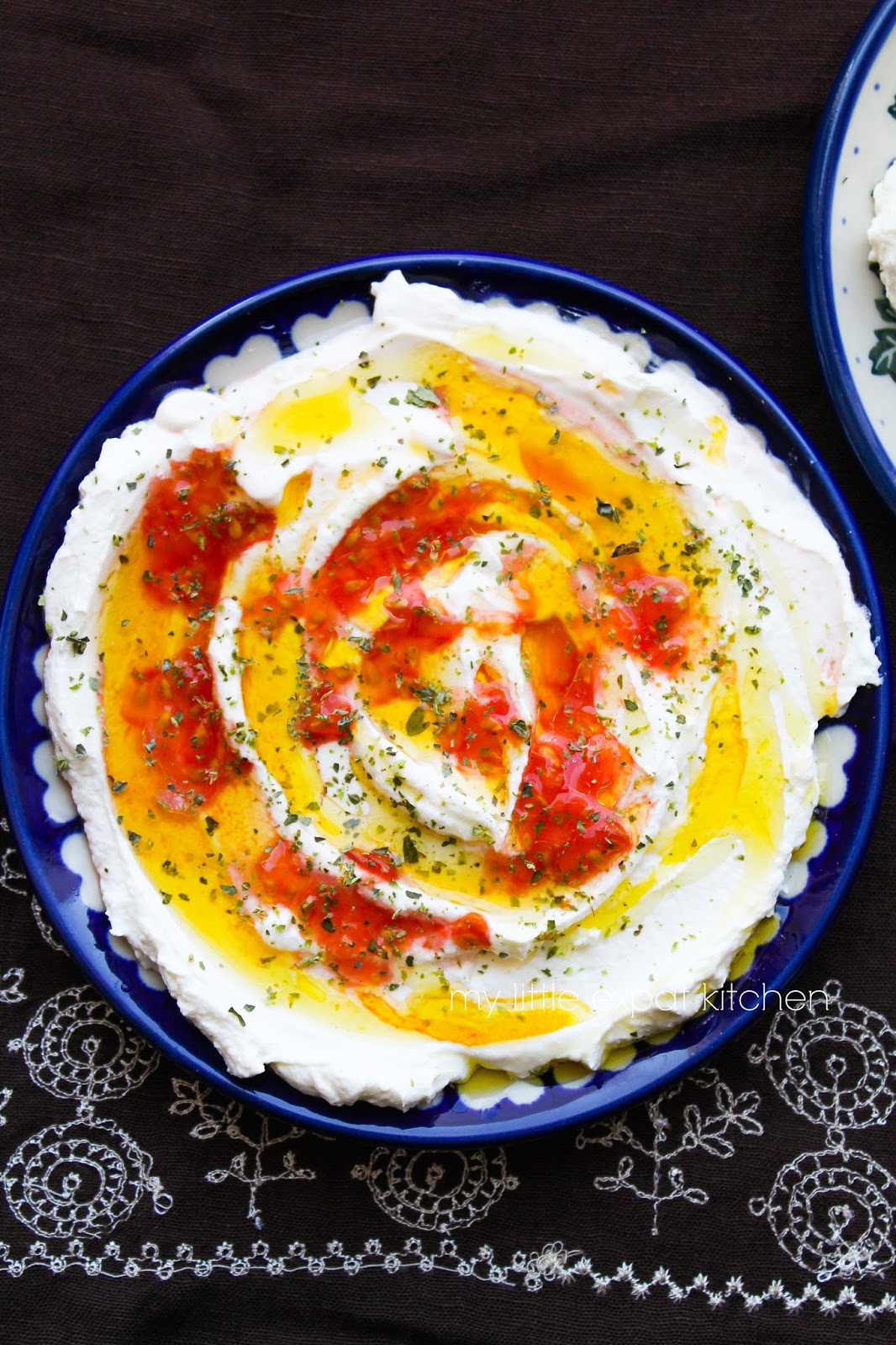 My Little Expat Kitchen Homemade labneh (strained yoghurt cheese) and