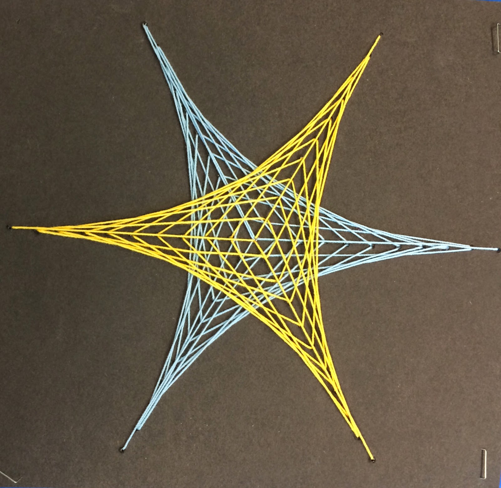 Art Paper Scissors Glue Mathematic String Art