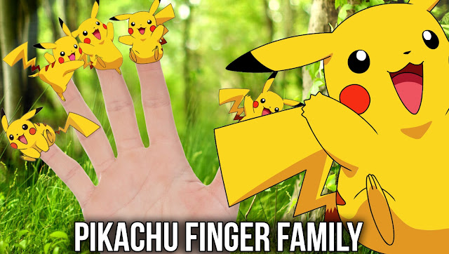 pikachu finger family song nursery rhyme for kids children and