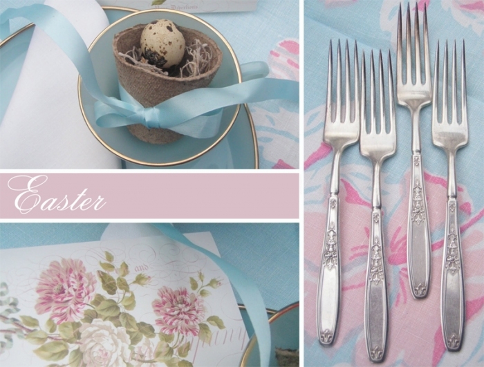 Easter Table in Shabby Chic