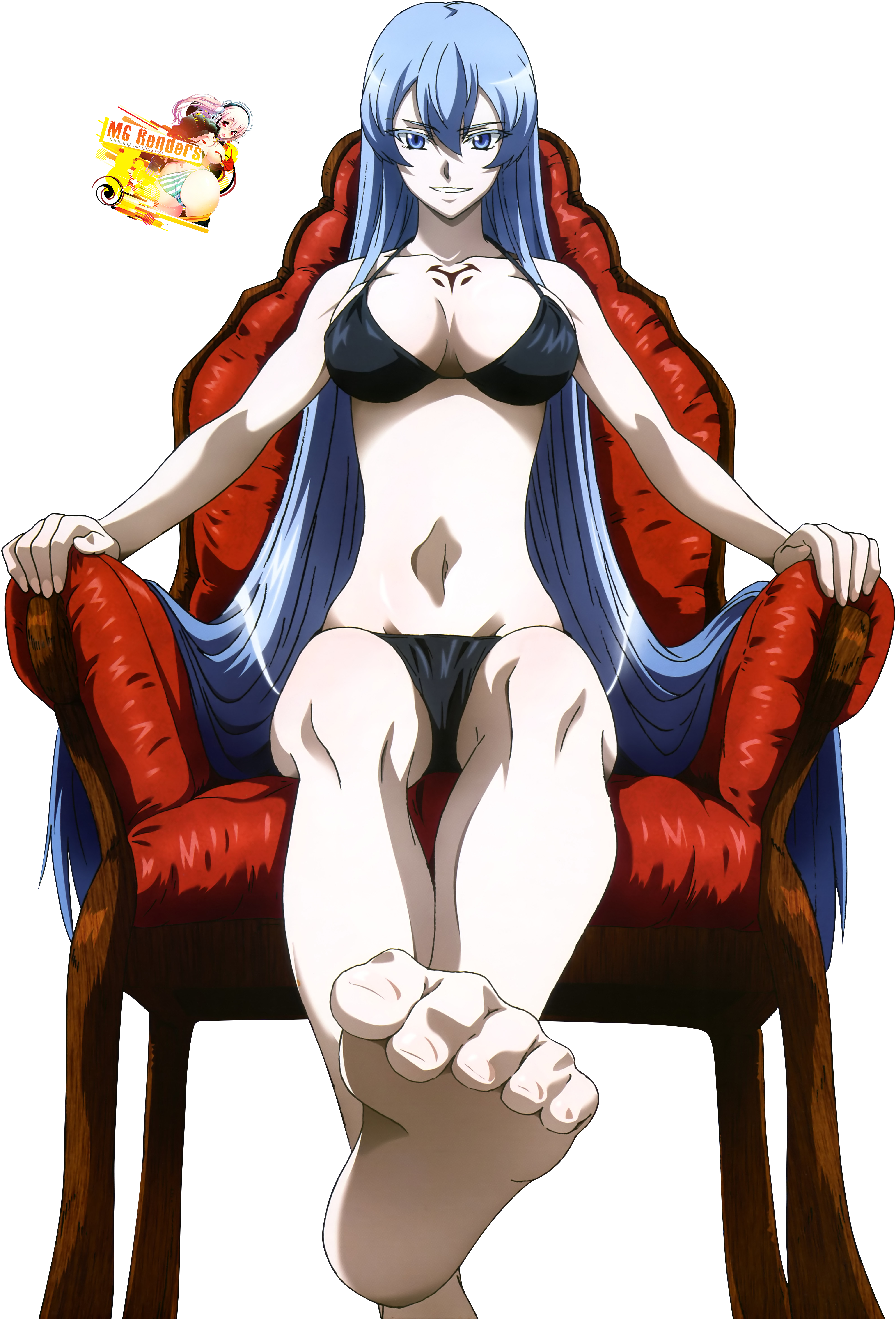 Akame Ga Kill! - Esdese Render 3 Ecchi Bikini Feet - Anime ...