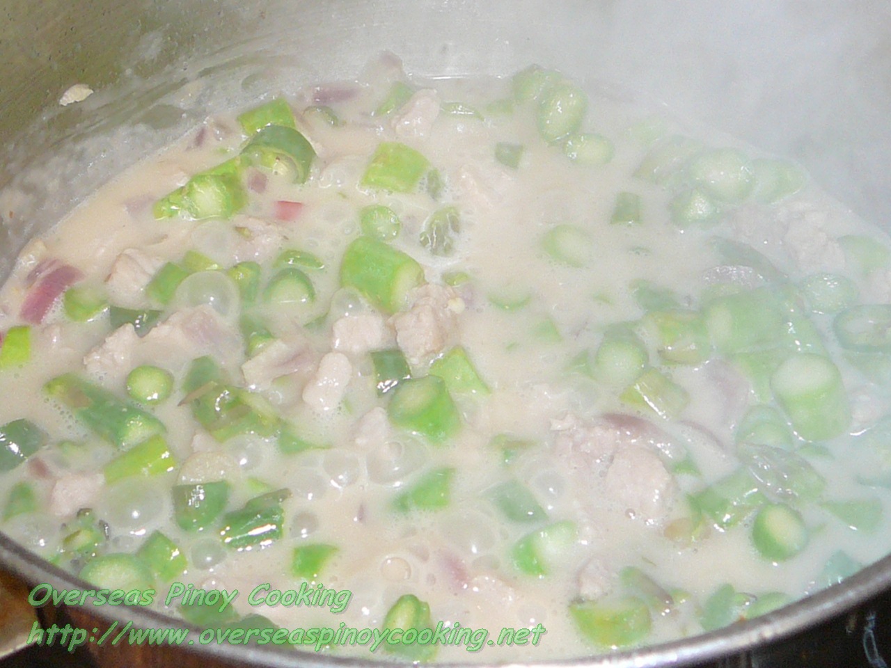 Asparagus with Coconut Milk, Pinoy Gising Gising Style