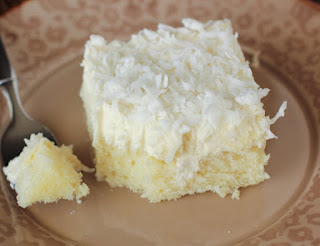 EASY COCONUT SHEET CAKE WITH WHIPPED COCONUT ICING